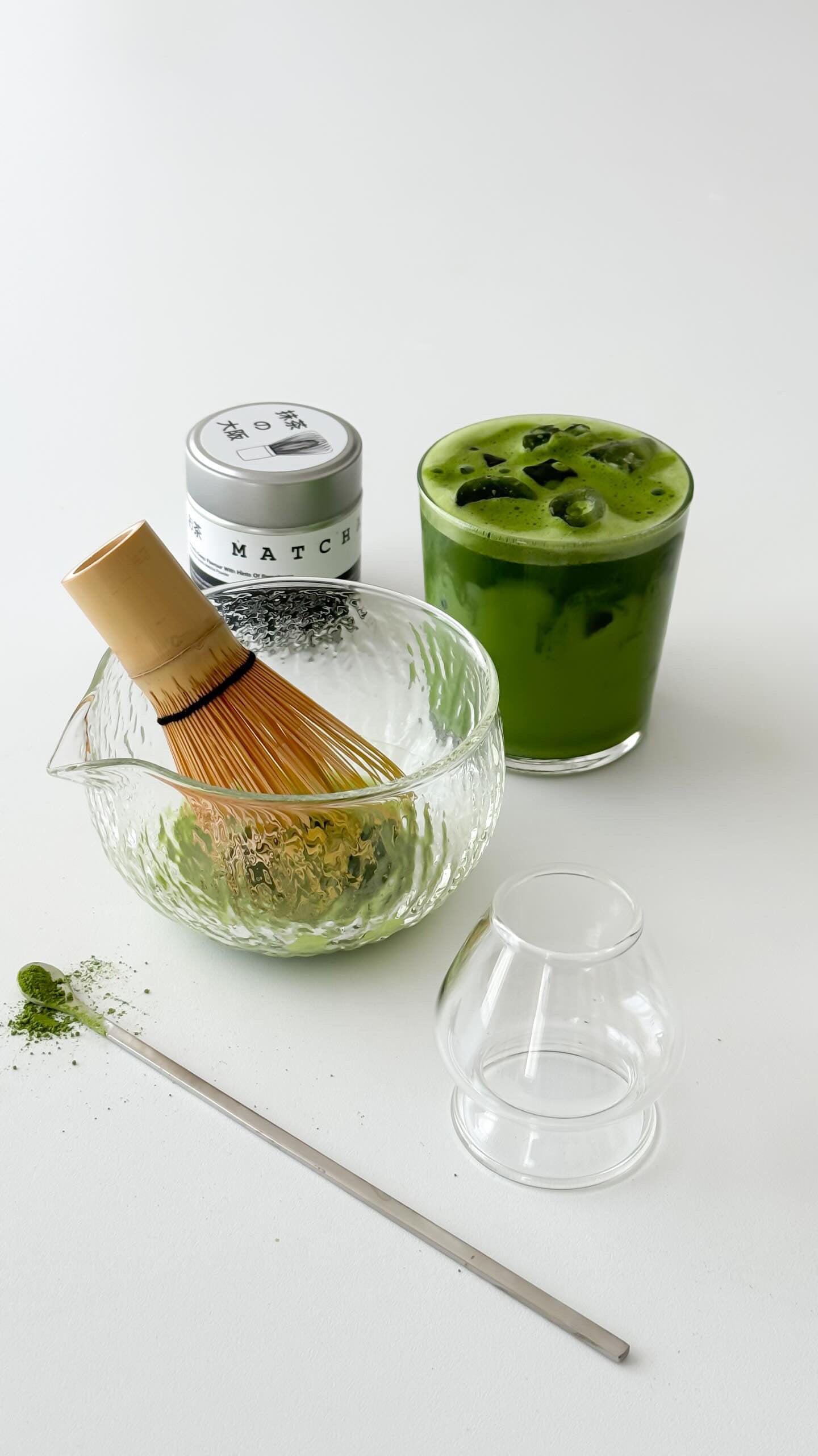 Transparent Matcha Set أدوات صنع الماتشا